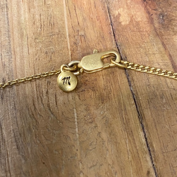Madewell Gold Disc Necklace NWOT - Picture 7 of 8